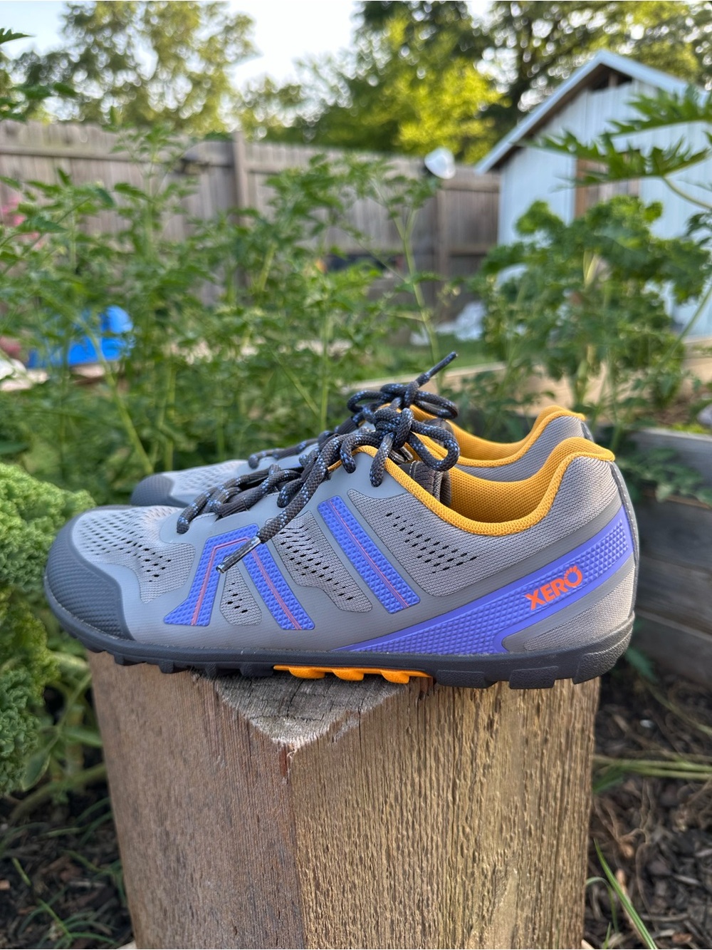 Xero Mesa Trail Women's Size 8.5 Barefoot Minimalist Running Shoes Purple Gray